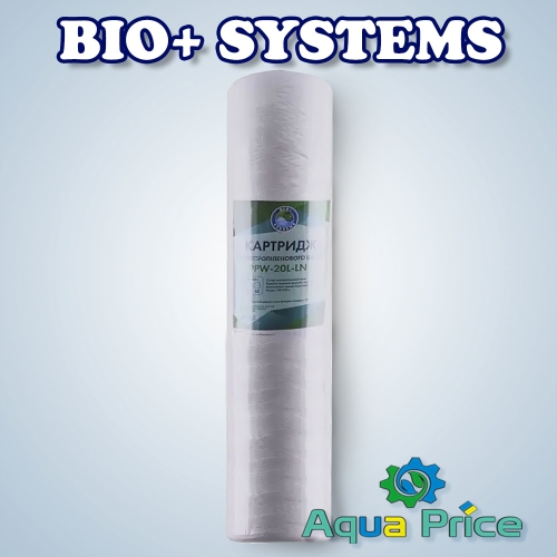 Картридж шнурковий Bio+ Systems PPW-20L-LN (10 мкм) BigBlue 20" Картридж шнурковий Bio+ Systems PPW-20L-LN (10 мкм) BigBlue 20"