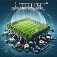 Комплект оборудования Hunter для полива футбольного поля