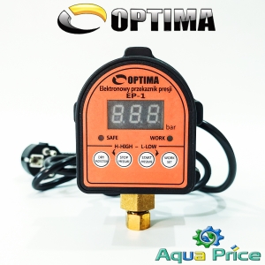 Электронное реле давления Optima EP-1 с защитой сухого хода Электронное реле давления Optima EP-1 с защитой сухого хода