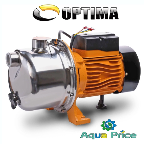 Насос центробежный Optima JET100S-PL 1,1кВт нержавейка Насос центробежный Optima JET100S-PL 1,1кВт нержавейка