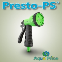 Пистолет насадка на шланг пластик 7210-green Presto-PS