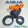 Кран Aqua 2" ВВ пластиковый с накидной гайкой (американка) Кран Aqua 2" ВВ пластиковый с накидной гайкой (американка)