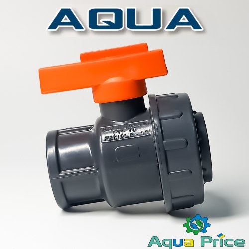 Кран Aqua 1" ВВ пластиковый Кран Aqua 1" ВВ пластиковый