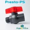 Кран шаровый Presto-PS 19 мм с наружной и внутренней резьбой 3/4" (PFV-0125)