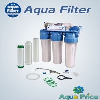 4-х ступенчатая проточная система с ультрафильтрацией под мойку Aquafilter FP3-HJ-K1N 4-х ступенчатая проточная система с ультрафильтрацией под мойку Aquafilter FP3-HJ-K1N