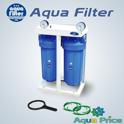 Двухступенчатая система фильтрации Big Blue 10" Aquafilter HHBB10A Двухступенчатая система фильтрации Big Blue 10" Aquafilter HHBB10A