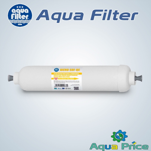Линейный картридж Aquafilter AICRO-SOF-QC из активированного угля и полифосфатов Линейный картридж Aquafilter AICRO-SOF-QC из активированного угля и полифосфатов
