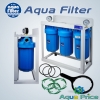 Трехступенчатая система фильтрации Big Blue 10" Aquafilter HHBB10B Трехступенчатая система фильтрации Big Blue 10" Aquafilter HHBB10B