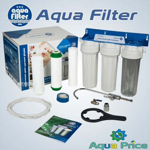 Тройная система очистки воды под мойку Aquafilter FP3-K1 Тройная система очистки воды под мойку Aquafilter FP3-K1