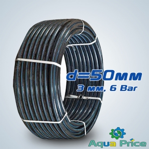 Труба ПНД 50x3.0мм ПЭ для водопровода PN 6