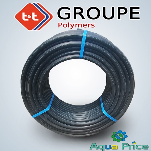 Труба ПНД ПЭ T&T Eco усиленная 25 x 2.0 мм, питьевая 6 Bar (100 м)