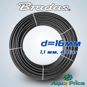 Трубка Bradas PE 16 мм, 200 м, LPE16 Трубка Bradas PE 16 мм, 200 м, LPE16