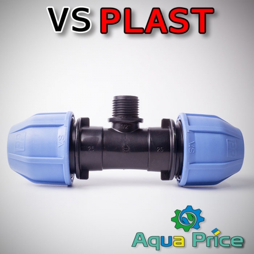 Тройник VS-plast 25-1/2НР-25 (Украина)