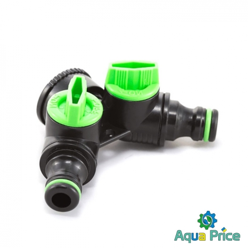 Кран шаровый Presto-PS на 2 выхода с внутренней резьбой 3/4" (4023)