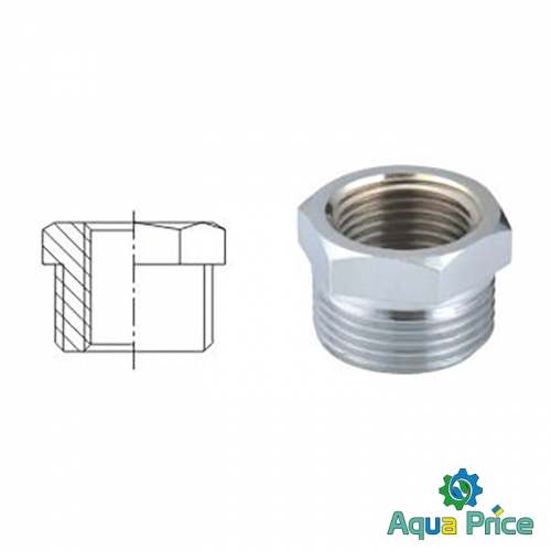 Футорка переходная 1/2"-1" Cr 8209 от Solomon