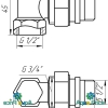 Кран радиаторный угловой SOLOMON ½"