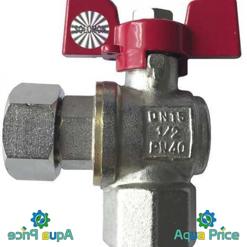 Кран шаровый с накидной гайкой 1/2" ВВ PN40 от Solomon