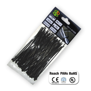 Стяжки кабельные, пластиковые, UV BLACK, 7,6*550 мм, TS1176550B