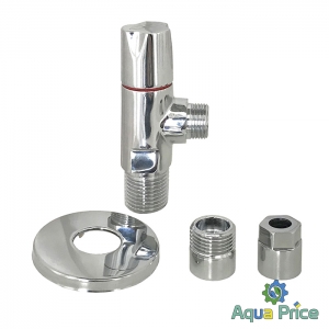 Кран полоборотный угловой с цангой 1/2"x1/2"(3/8) 9081 Solomon