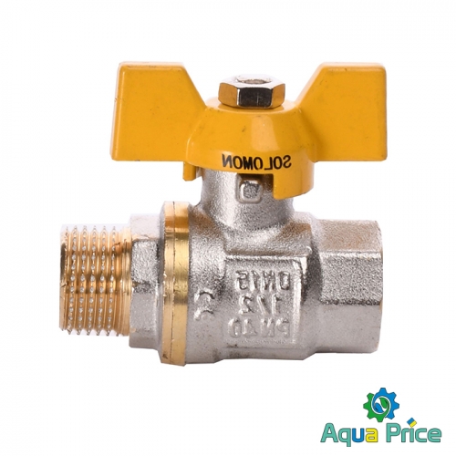 Кран шаровый прямой 1/2" НВ ЖБ PN40 B1008 1321 от Solomon Кран шаровый прямой 1/2" НВ ЖБ PN40 B1008 1321 от Solomon