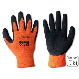 Перчатки защитные POWER латекс, размер 9, RWP9