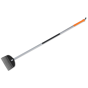 Грабли пластиковые TQ, 13 зубцов, с металлическим черенком, TQ-G13TS