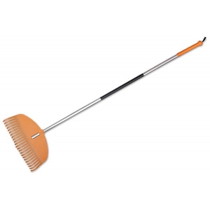 Грабли пластиковые TQ, 23 зубца, с алюминиевым черенком, TQ-G23TA