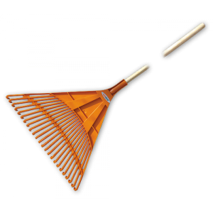 Грабли веерные - 24 зубца, черенок деревянный, KT-CX24B