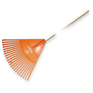 Грабли веерные - 22 зубца, черенок деревянный, KT-CX22H