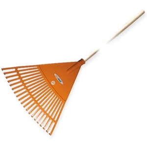 Грабли веерные - 20 зубцов, черенок деревянный, KT-CX20H