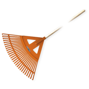 Грабли веерные - 27 зубцов, черенок деревянный, KT-CX27W