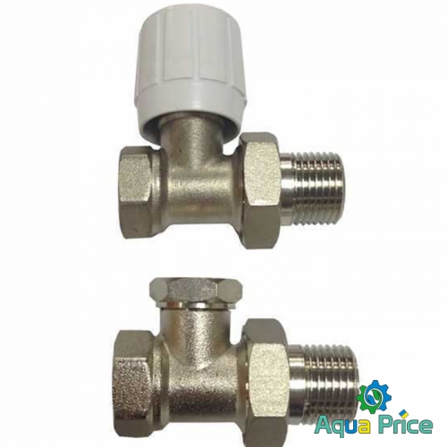 Краны радиаторные прямие ECO Technology 1/2" подача + обратка ECO5106 ECO5108 Краны радиаторные прямие ECO Technology 1/2" подача + обратка ECO5106 ECO5108