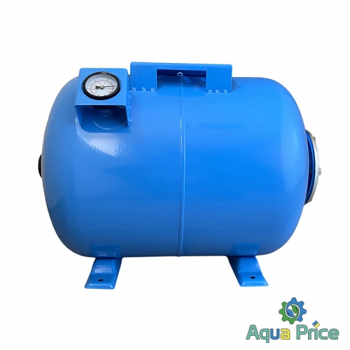 Гидроаккумулятор 50л 10bar горизонтальный (с манометром) VOLKS