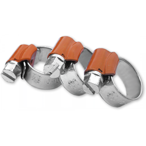 Хомут черв'ячний, FORCE, ORANGE, W1, 11-18мм, DB 11-18/9PB