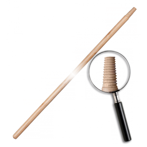 Черенок деревянный, лакированный IT (матричная резьба). Длина: 120 см Диаметр: 25 мм, TVI24120