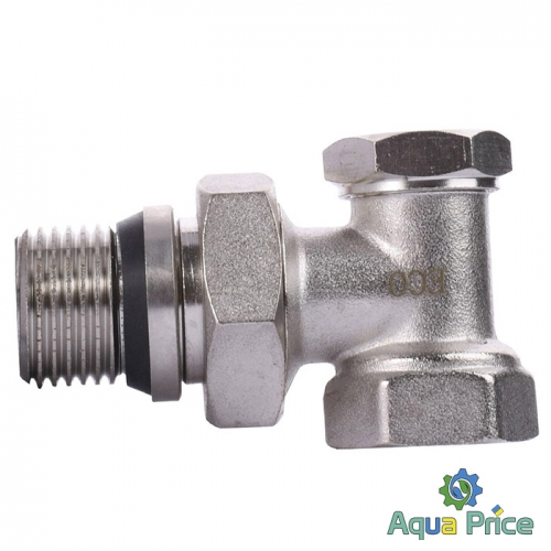 Кран радиаторный угловой ECO Technology ECO5107 1/2" под ключ с уплотнителем