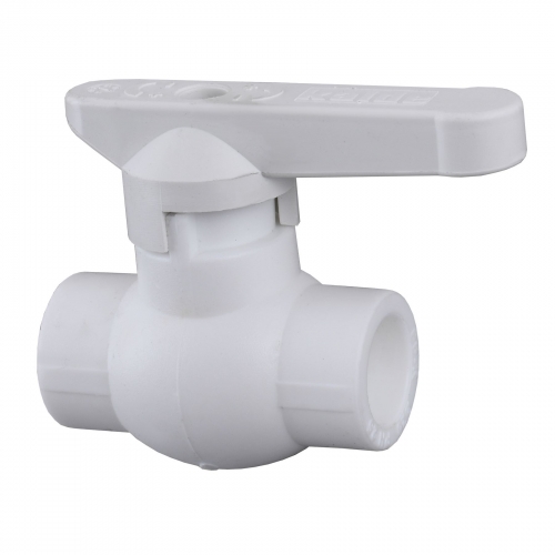 Кран шаровый Kalde PPR (латунь) Ø25 (белый) 21011