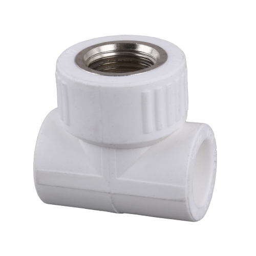 Тройник внутренняя резьба Kalde PPR Ø20х1/2 (белый) 20009