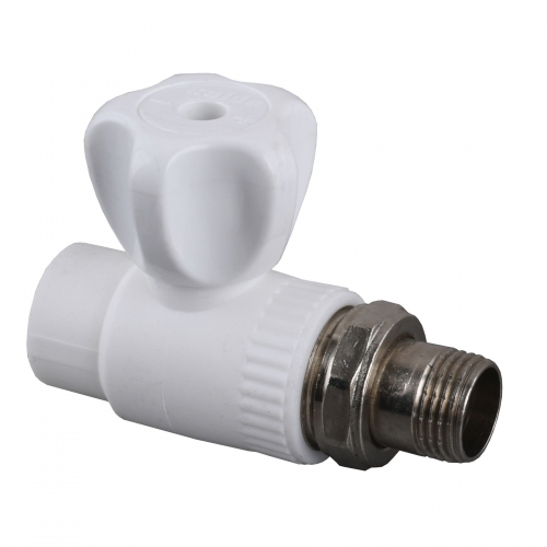 Кран радиаторный прямой Kalde PPR Ø25x3/4 (белый) 22011 Кран радиаторный прямой Kalde PPR Ø25x3/4 (белый) 22011