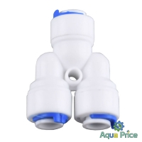 Переxодник - сплиттер Quick fitting 1/4"-1/4"-1/4" ST017A