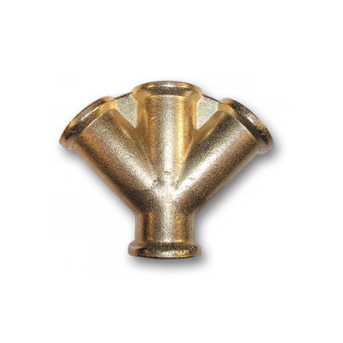 Тройник 4 x РВ 3/8" - латунь, SP029