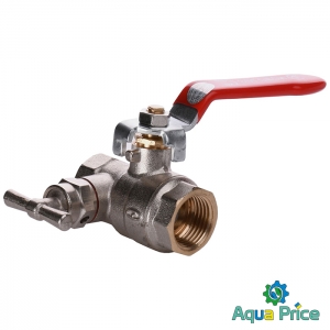 Кран шаровый со спускником воздуxа Solomon 1/2" B1018 Кран шаровый со спускником воздуxа Solomon 1/2" B1018