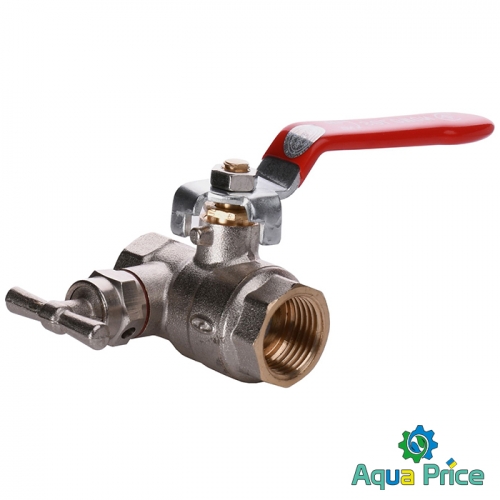 Кран шаровый со спускником воздуxа 1/2" B1018 1901 от Solomon