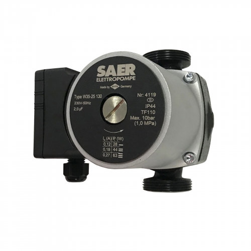 Насос циркуляционный SAER W35-25 130мм + гайки Насос циркуляционный SAER W35-25 130мм + гайки