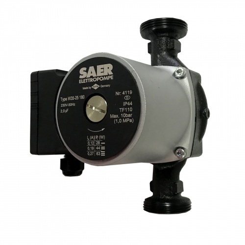 Насос циркуляционный SAER W35-25 180мм + гайки Насос циркуляционный SAER W35-25 180мм + гайки