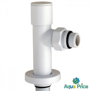 Набор Кран вентильный угловой с американкой Solomon LUX 1/2 "7777 (2шт.) WHITE Набор Кран вентильный угловой с американкой Solomon LUX 1/2 "7777 (2шт.) WHITE