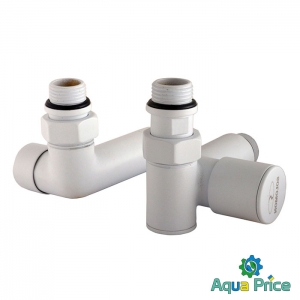 Набор Кран вентильный угловой с американкой Solomon LUX 1/2 "WHITE 7777_TEN (2шт.) Набор Кран вентильный угловой с американкой Solomon LUX 1/2 "WHITE 7777_TEN (2шт.)