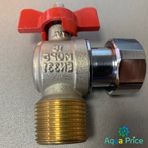 Кран кульовий котловий 3/4" 301208R кутовий з накидною гайкой TECNOVIELLE S.p.A.