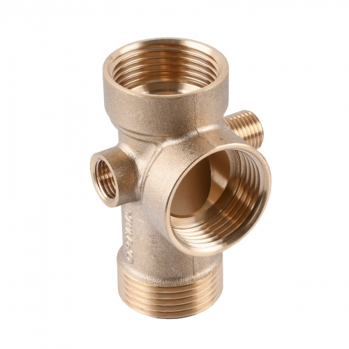 Гребёнка 5-ти ходовая 80мм (пятерник) OPTIMA с выходами 1/4"вр 1/4"нр на одной оси  (DS 005 C)