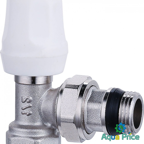 Кран радиаторный угловой ECO Technology ECO5005 1/2" вентильный с уплотнителем